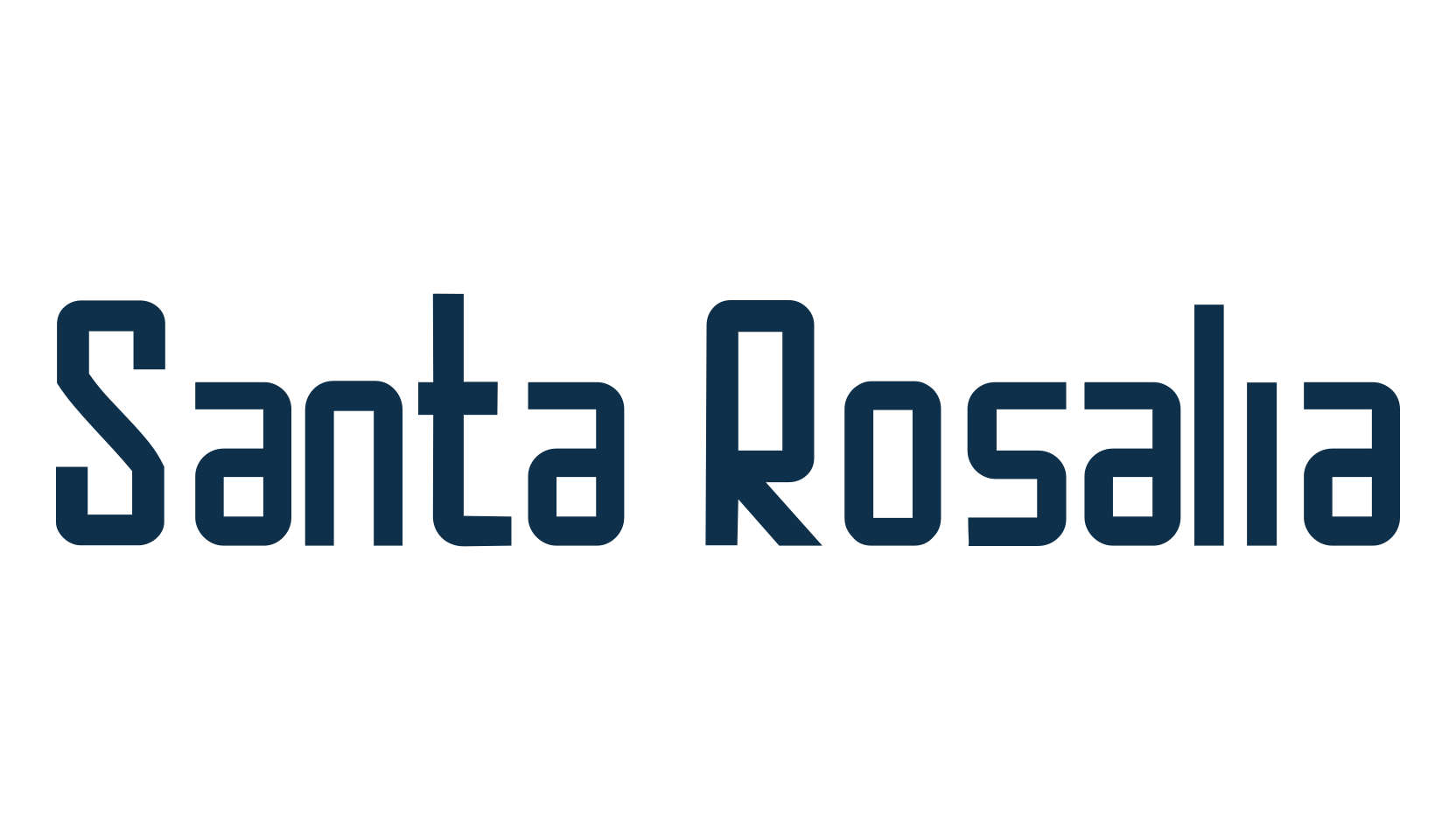 Santa Rosalia, fancy various techno sci-fi font preview