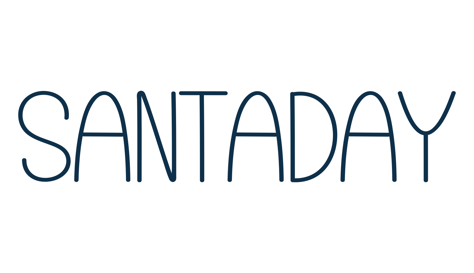 Santaday, display market font preview