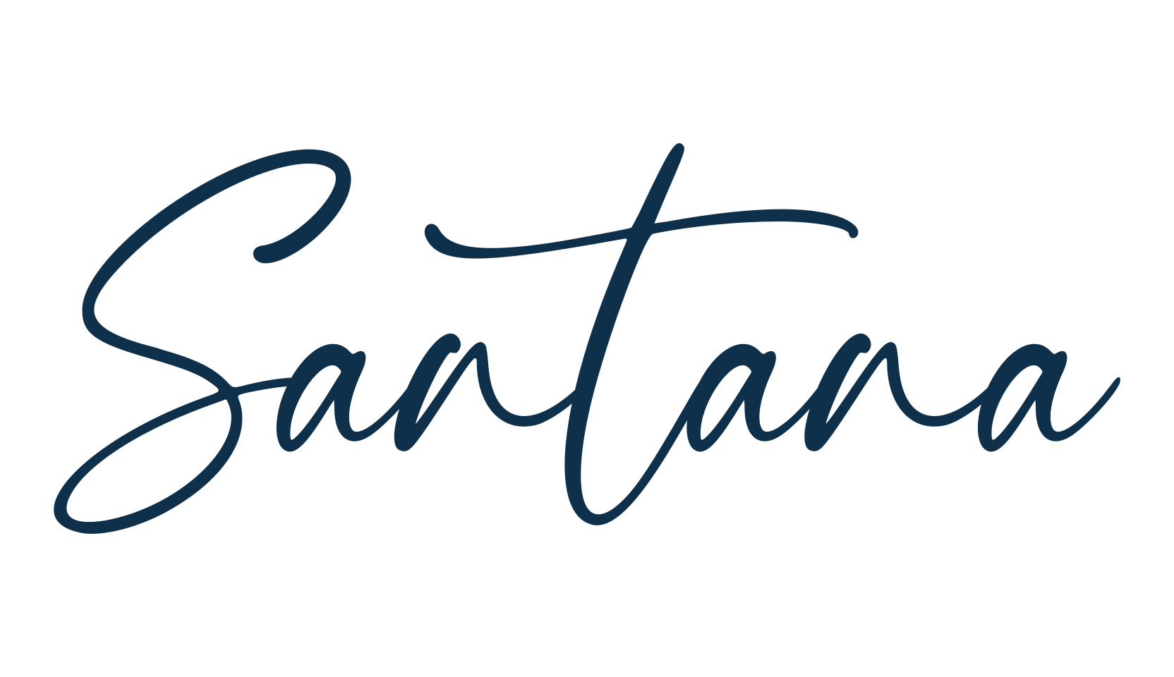 Santana (santana-3), script handwritten fancy decorative calligraphy font preview