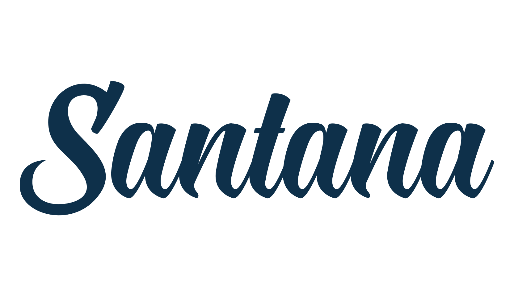 Santana (santana-4), fancy various decorative script calligraphy font preview