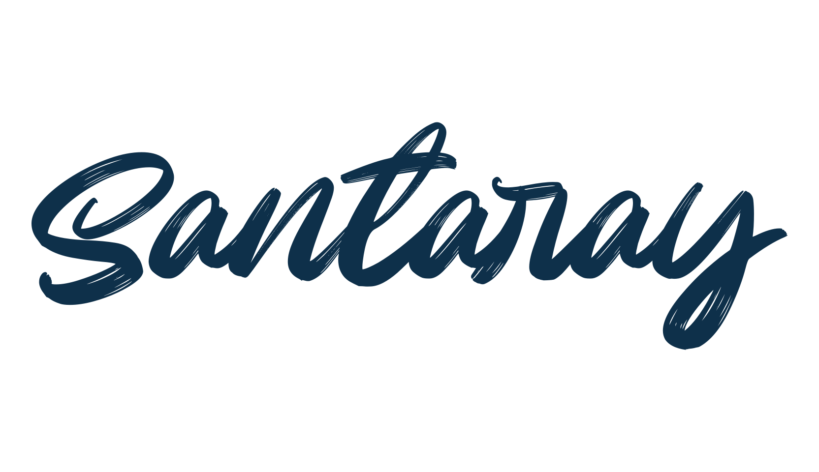 Santaray, brush font preview