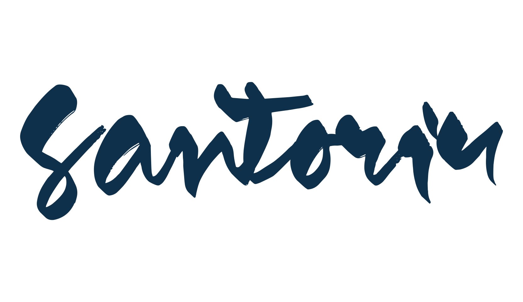 Santoriu, brush font preview