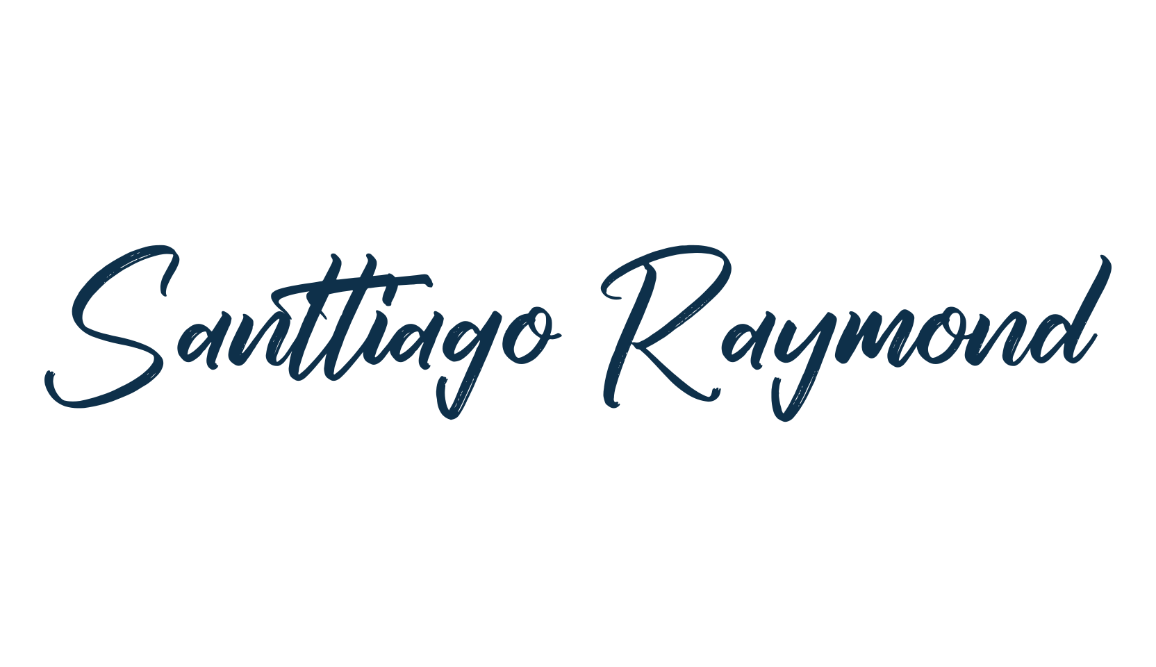 Santtiago Raymond, script brush fancy decorative calligraphy font preview
