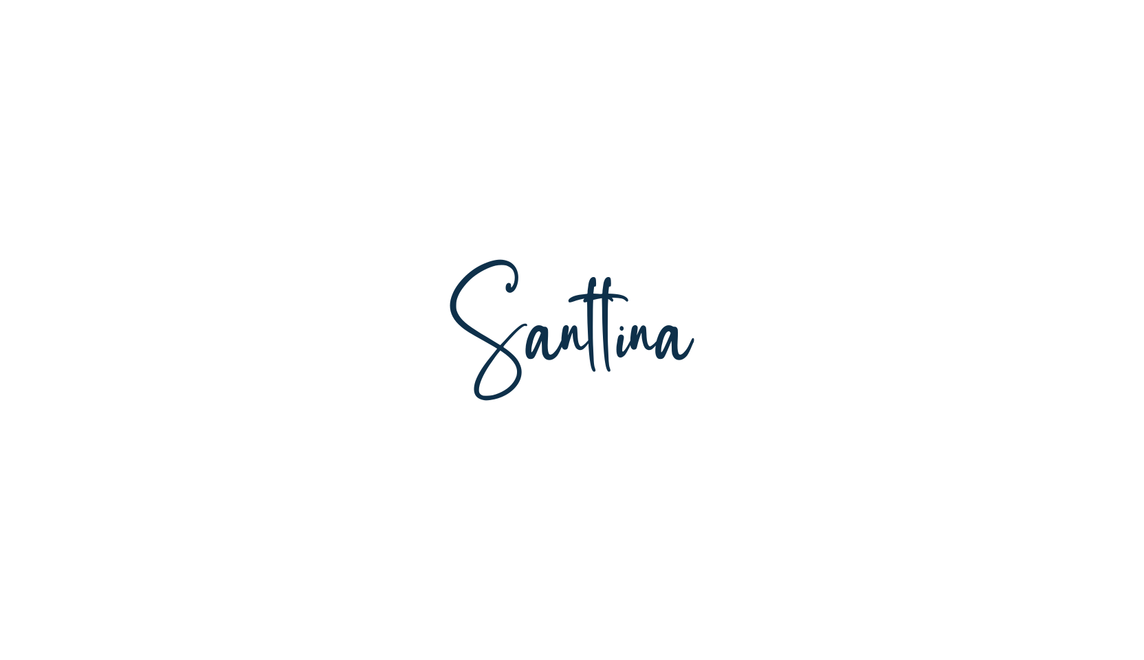 Santtina, handwriting font preview