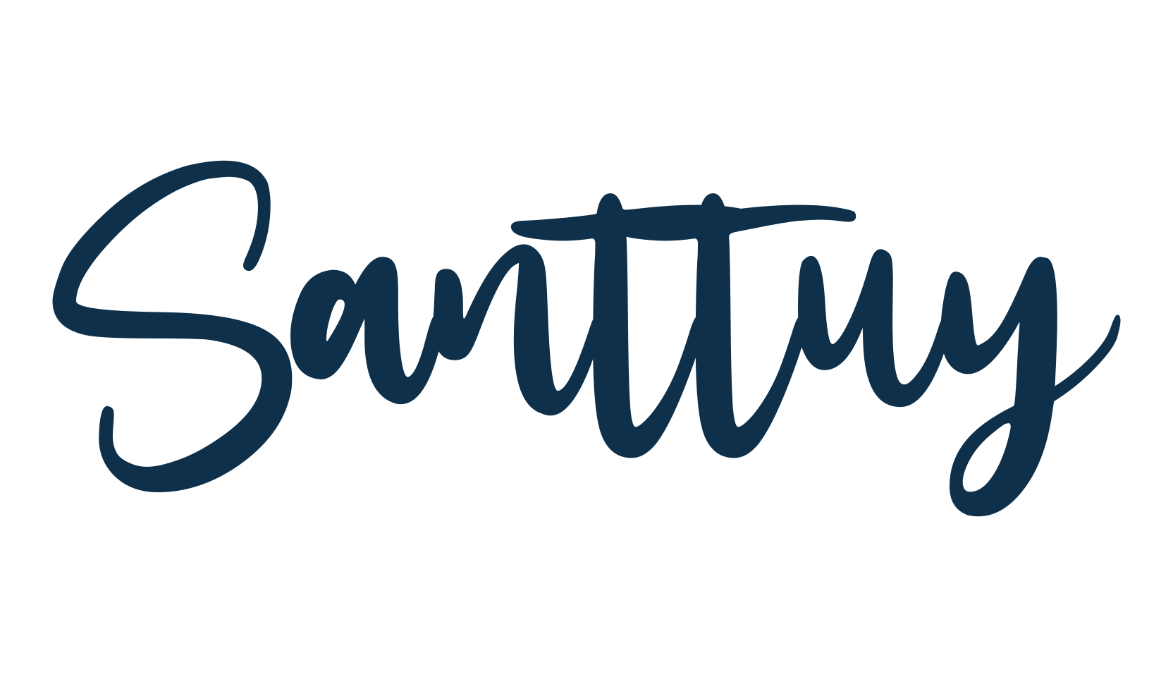 Santtuy, fancy decorative font preview