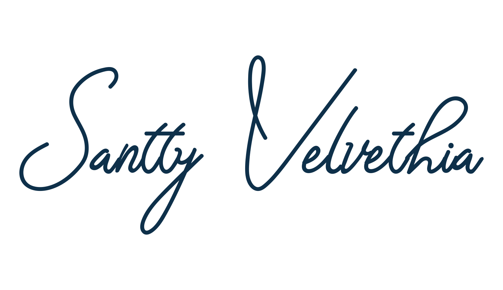 Santty Velvethia, script handwritten fancy decorative calligraphy font preview