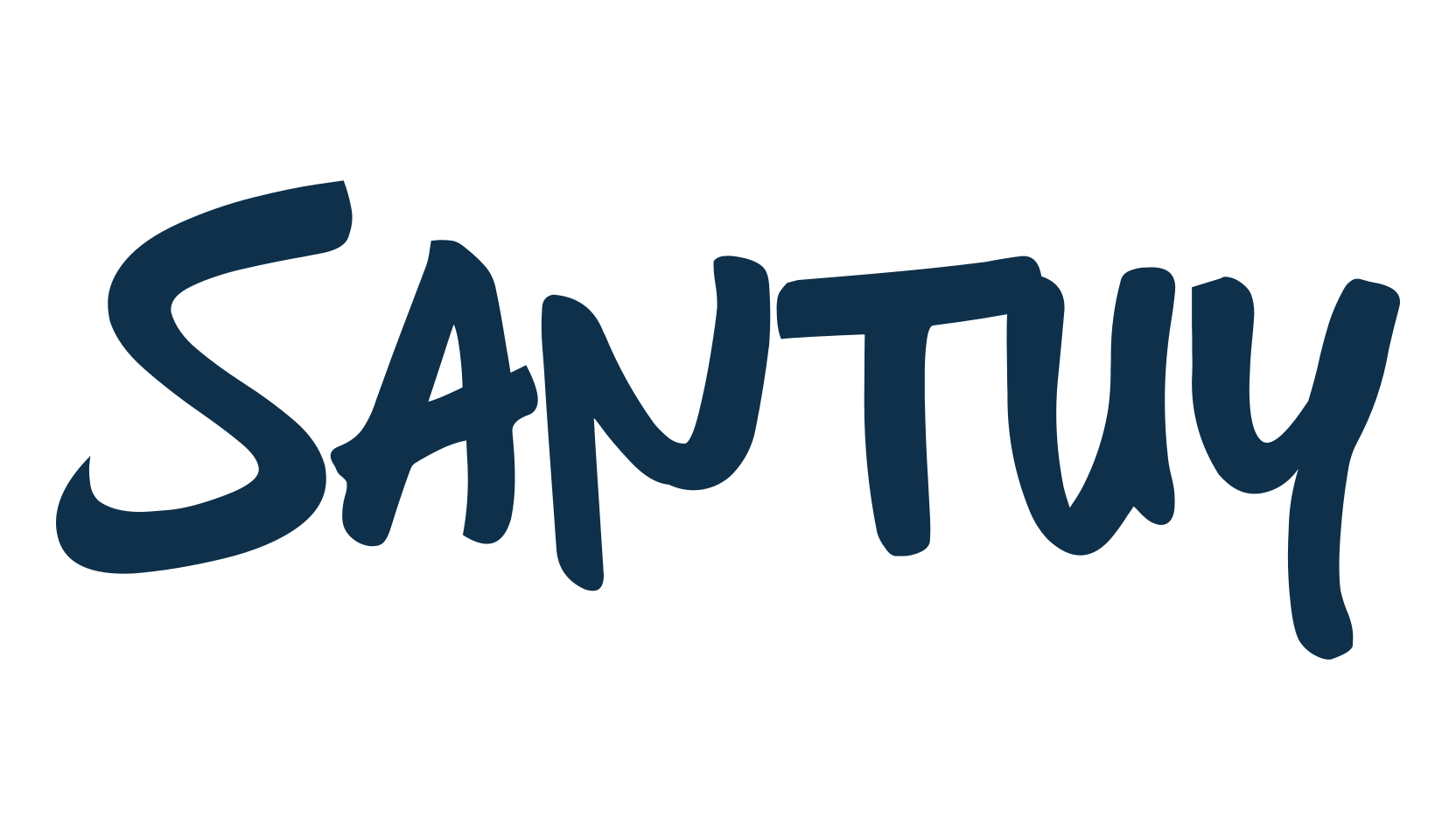 Santuy, script handwritten fancy decorative calligraphy font preview