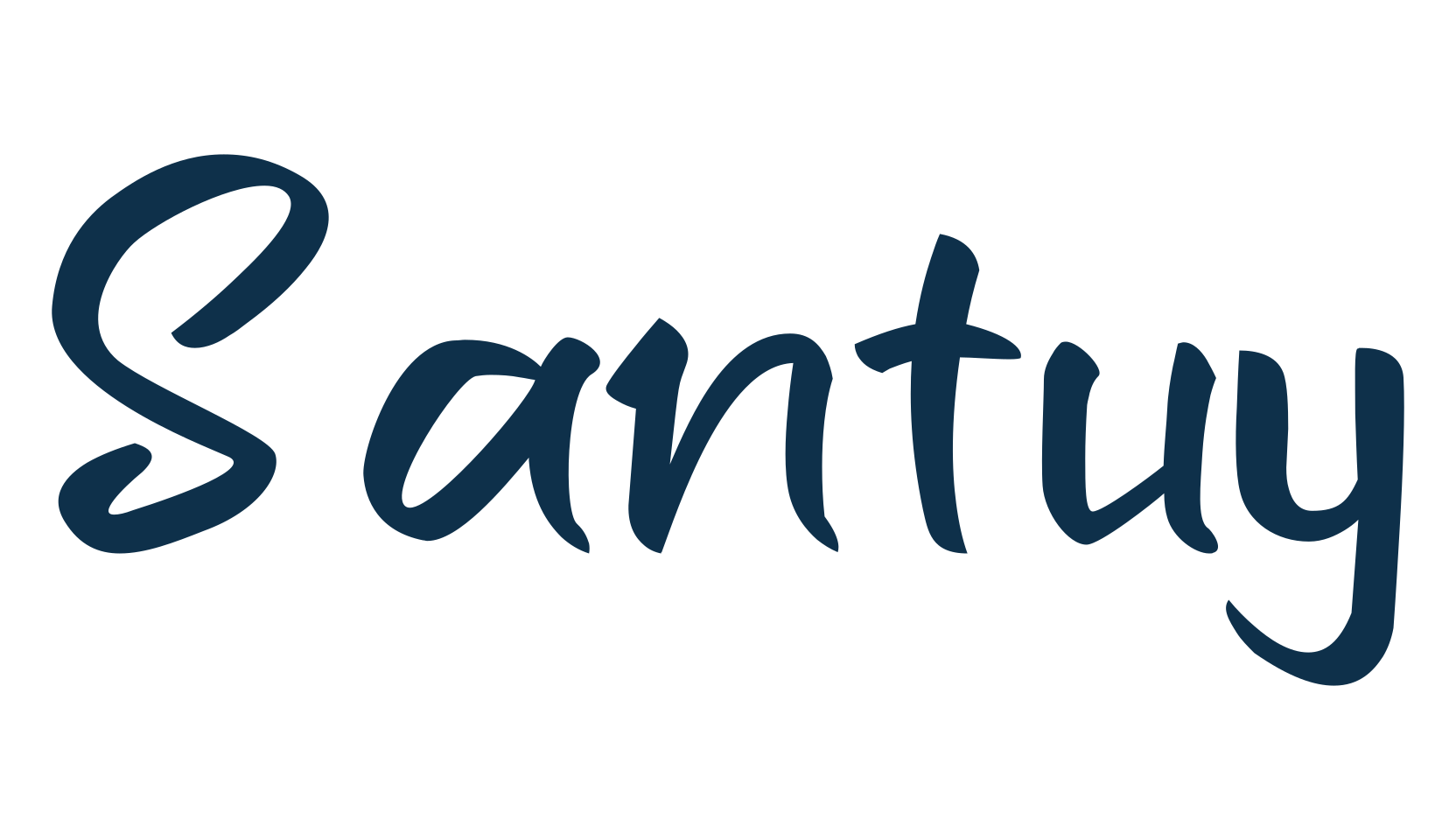 Santuy (santuy), handwriting font preview
