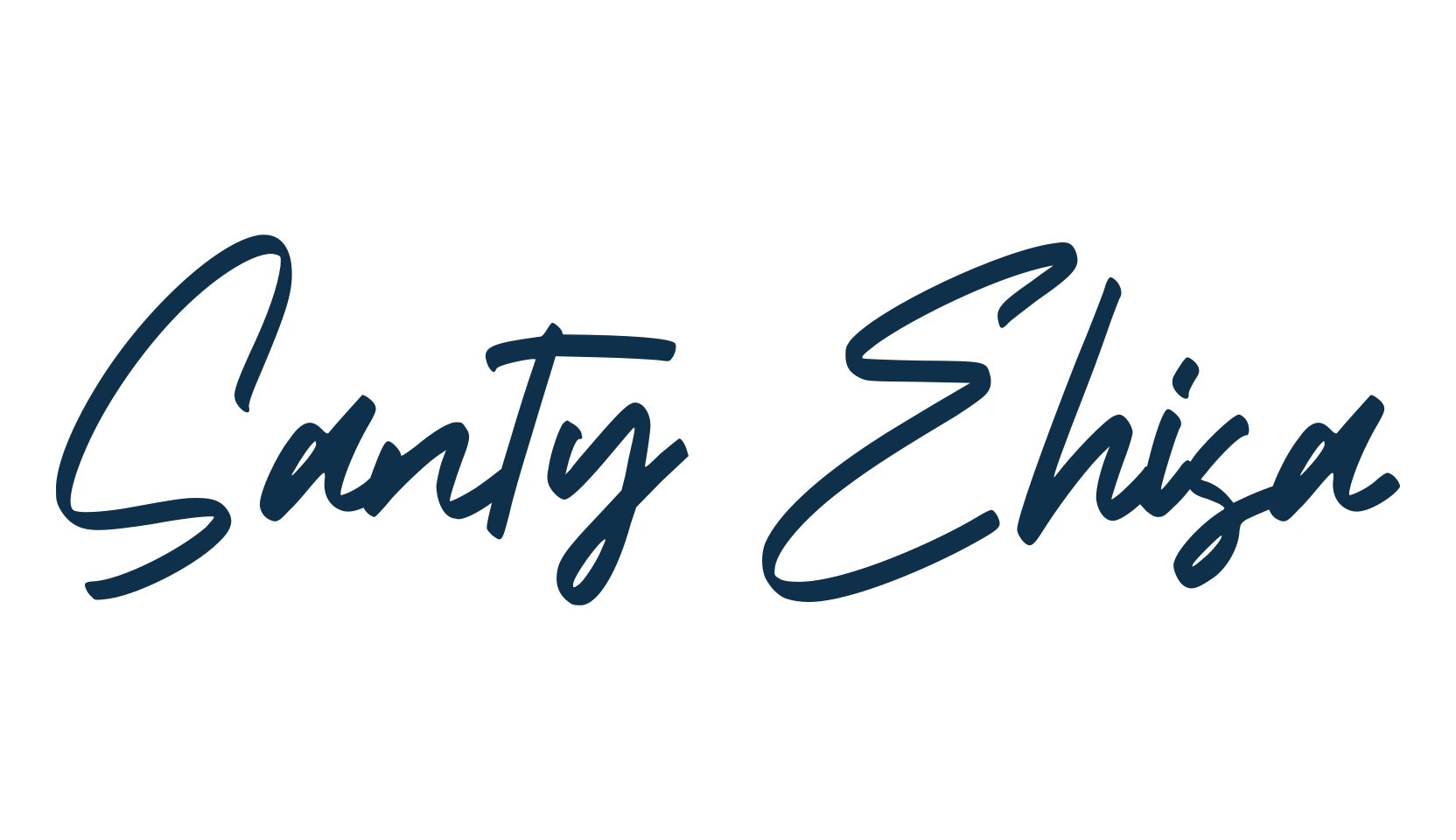 Santy Ehisa, script handwritten fancy decorative calligraphy font preview