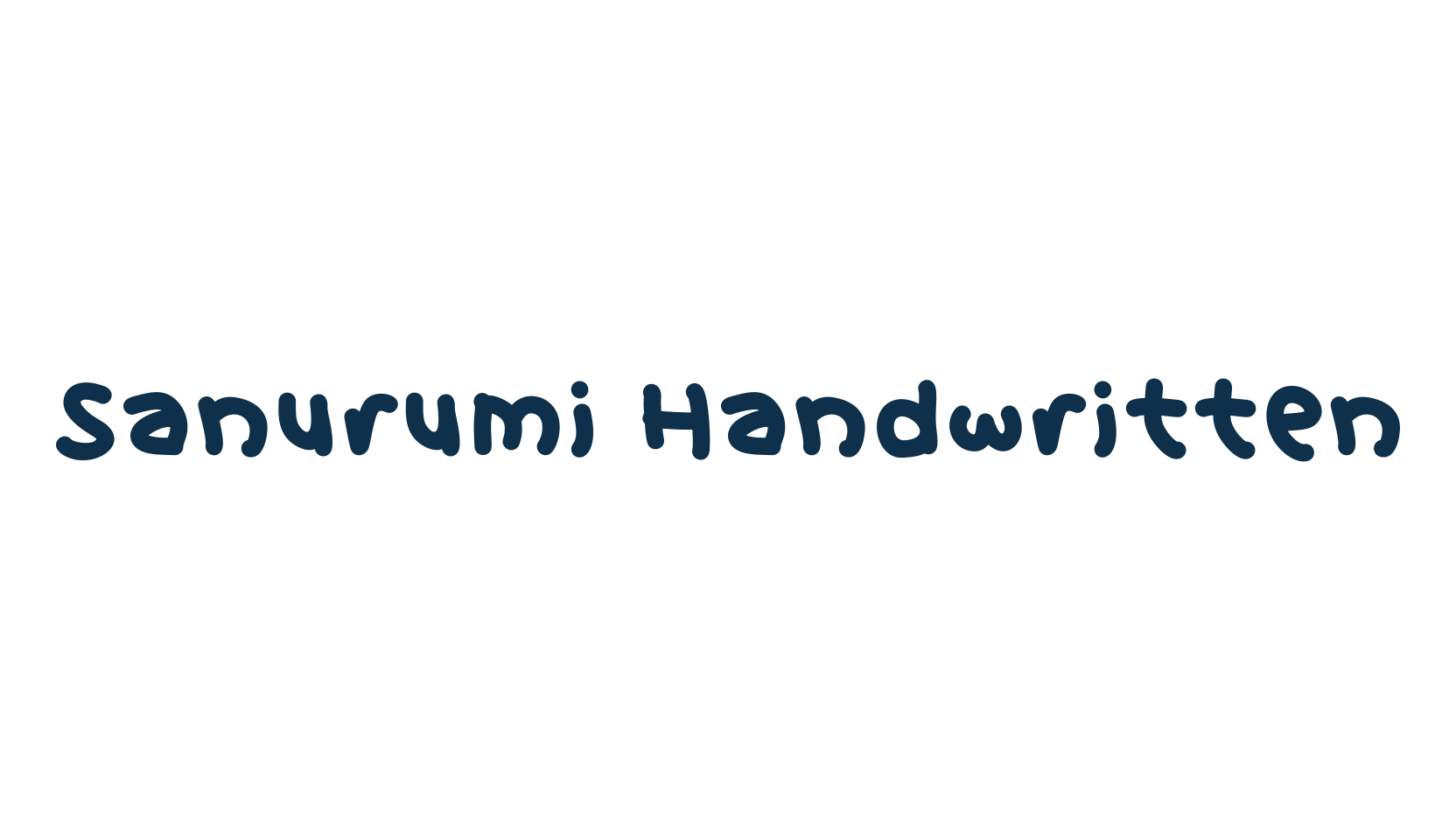 Sanurumi Handwritten, script handwritten fancy decorative calligraphy font preview