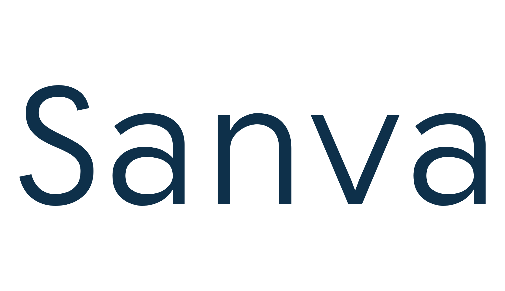 Sanva, sans serif font preview