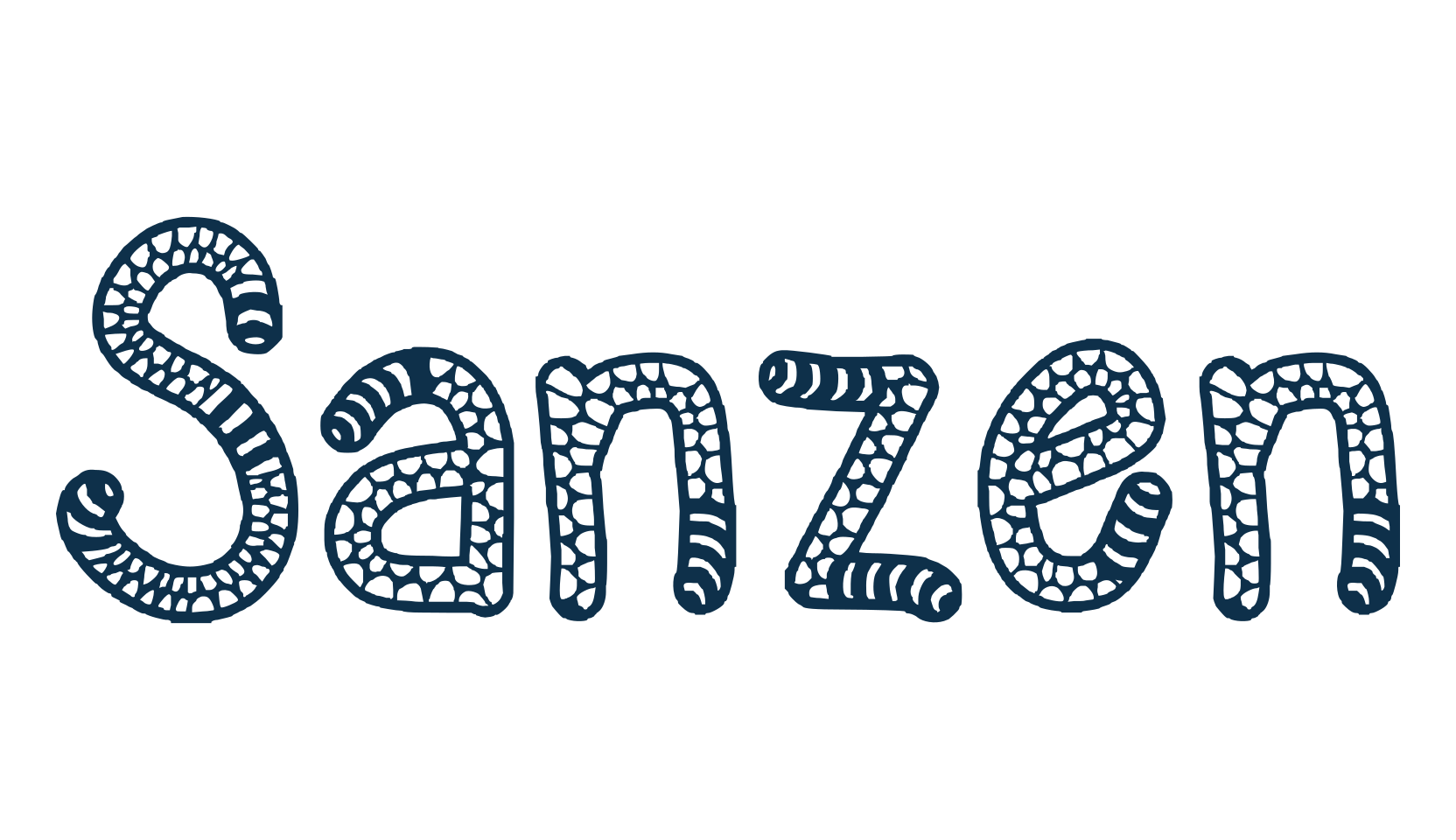 Sanzen, fancy decorative font preview