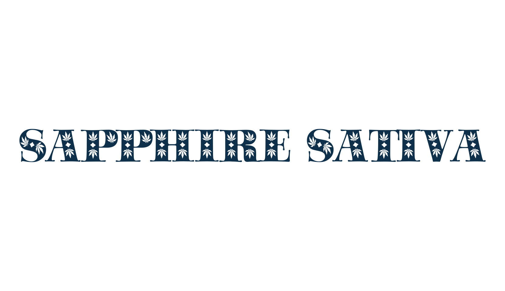 Sapphire Sativa, fancy decorative font preview