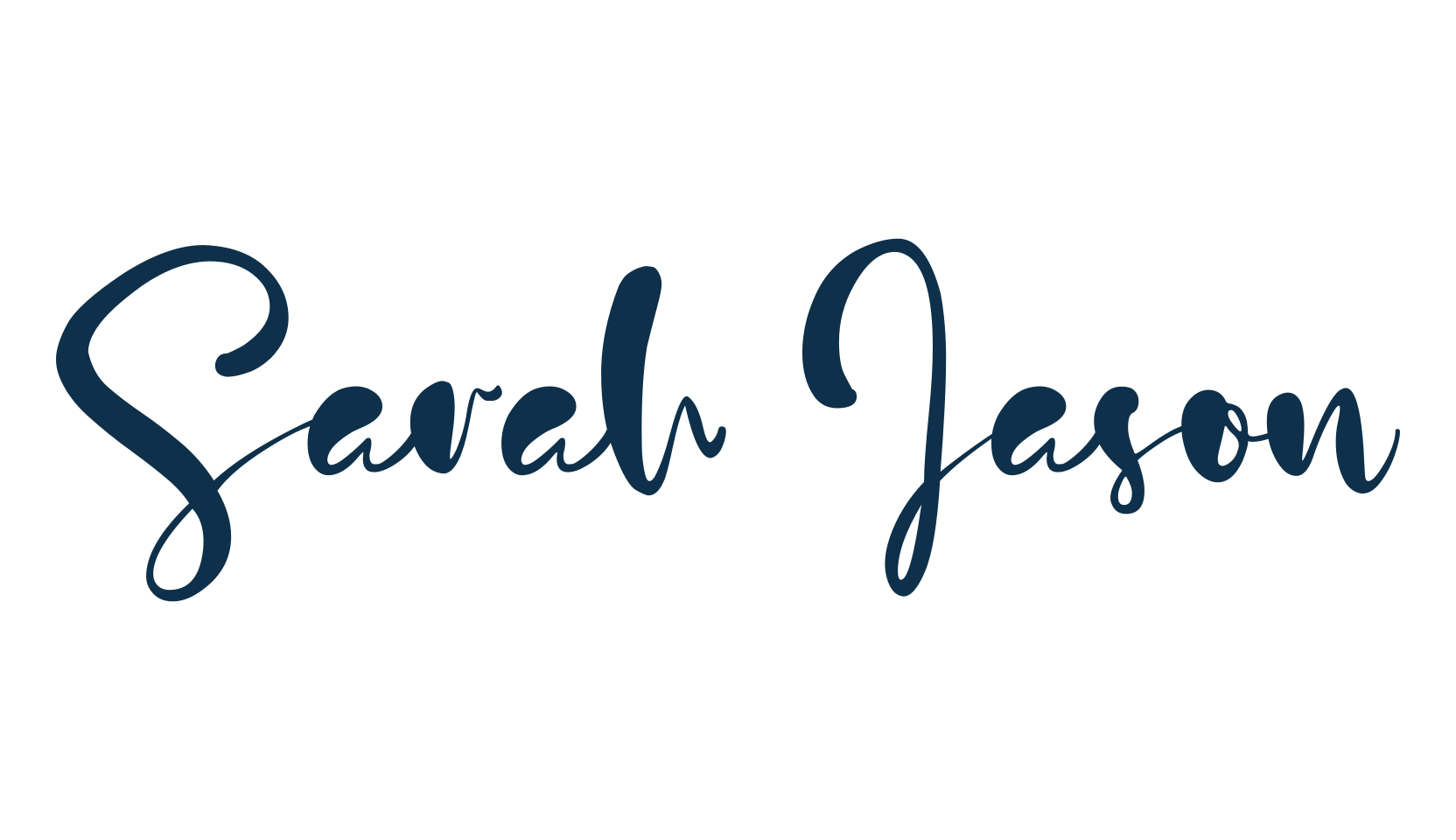 Sarah Jason, various font preview