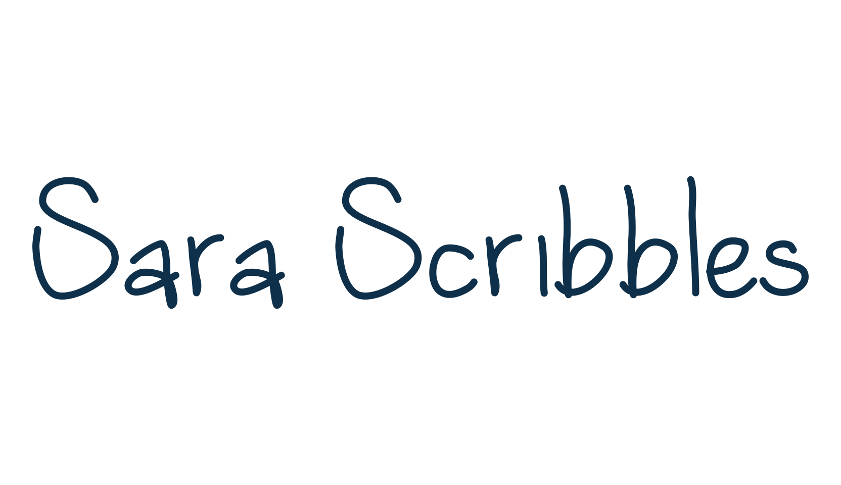 Sara Scribbles, script handwritten fancy decorative calligraphy font preview