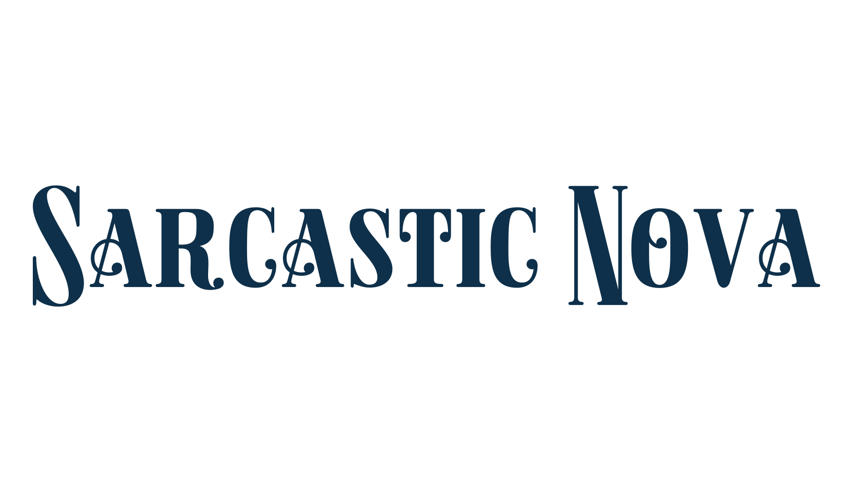 Sarcastic Nova, retro font preview