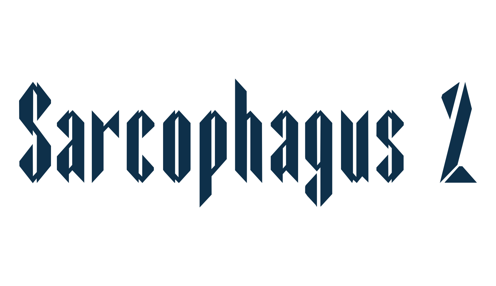 Sarcophagus 2, gothic modern font preview