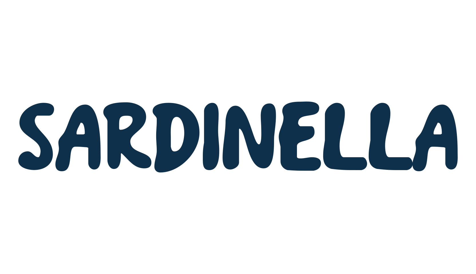 Sardinella, fancy cartoon decorative font preview