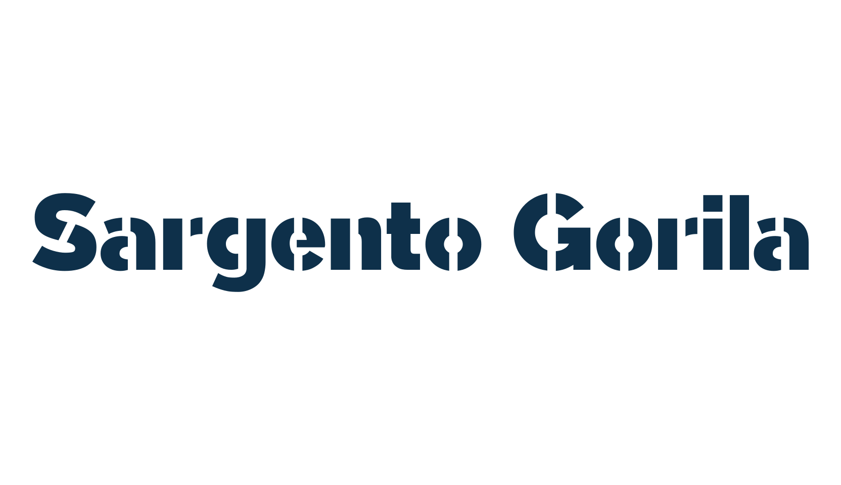 Sargento Gorila, stencil, army font preview