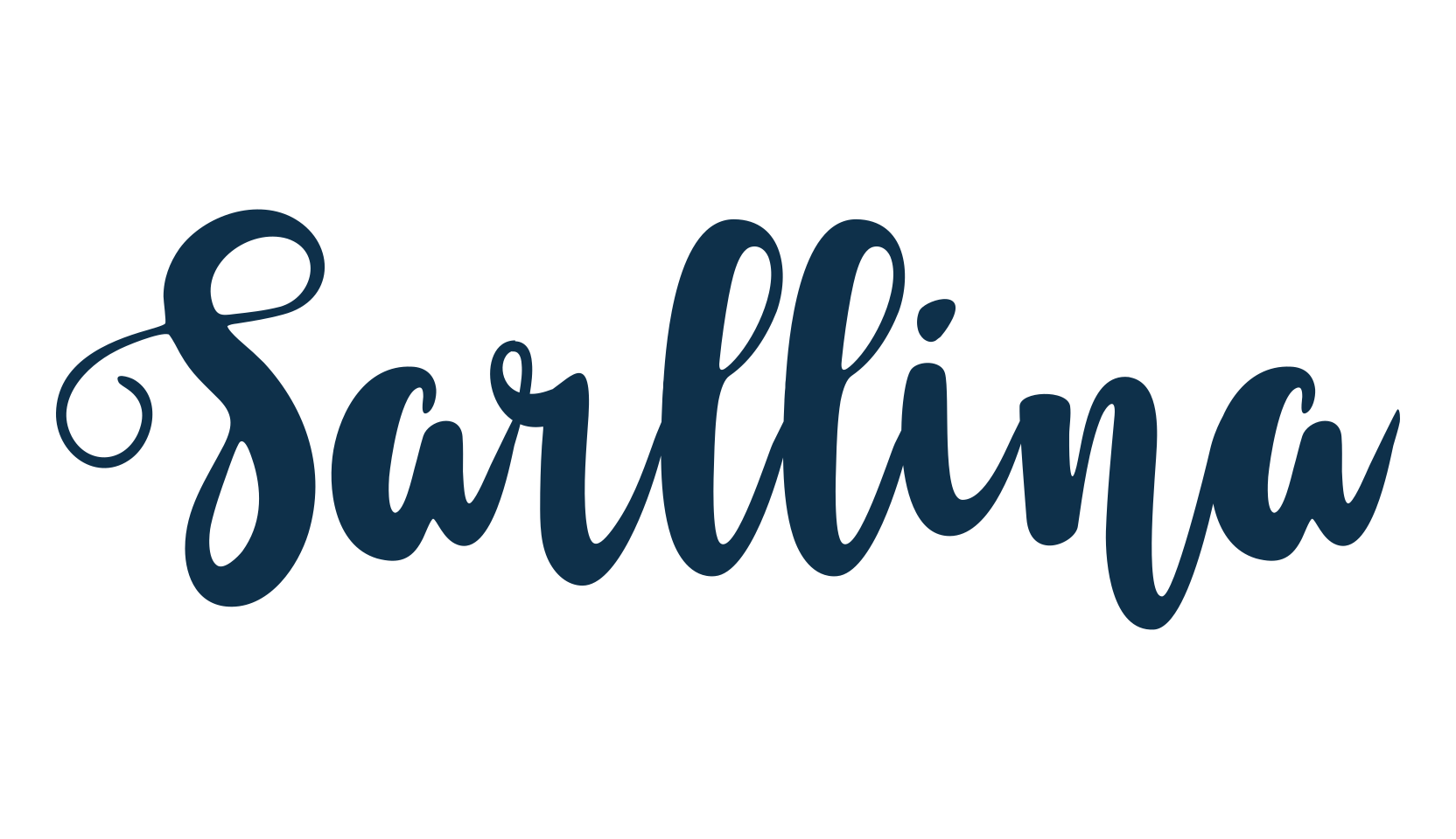Sarllina, calligraphy font preview