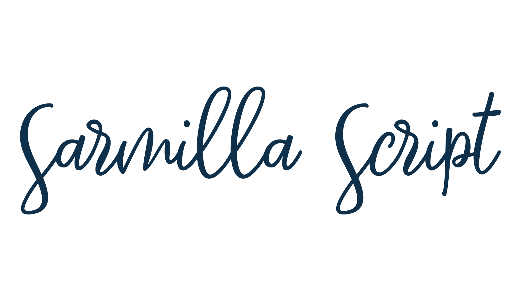 Sarmilla Script, script handwritten fancy decorative calligraphy font preview
