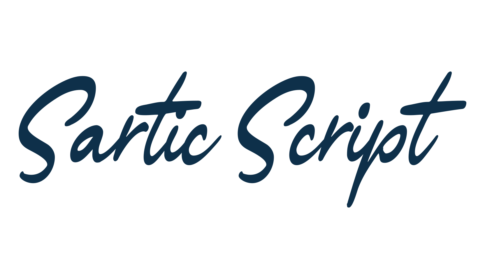 Sartic Script, handwriting font preview