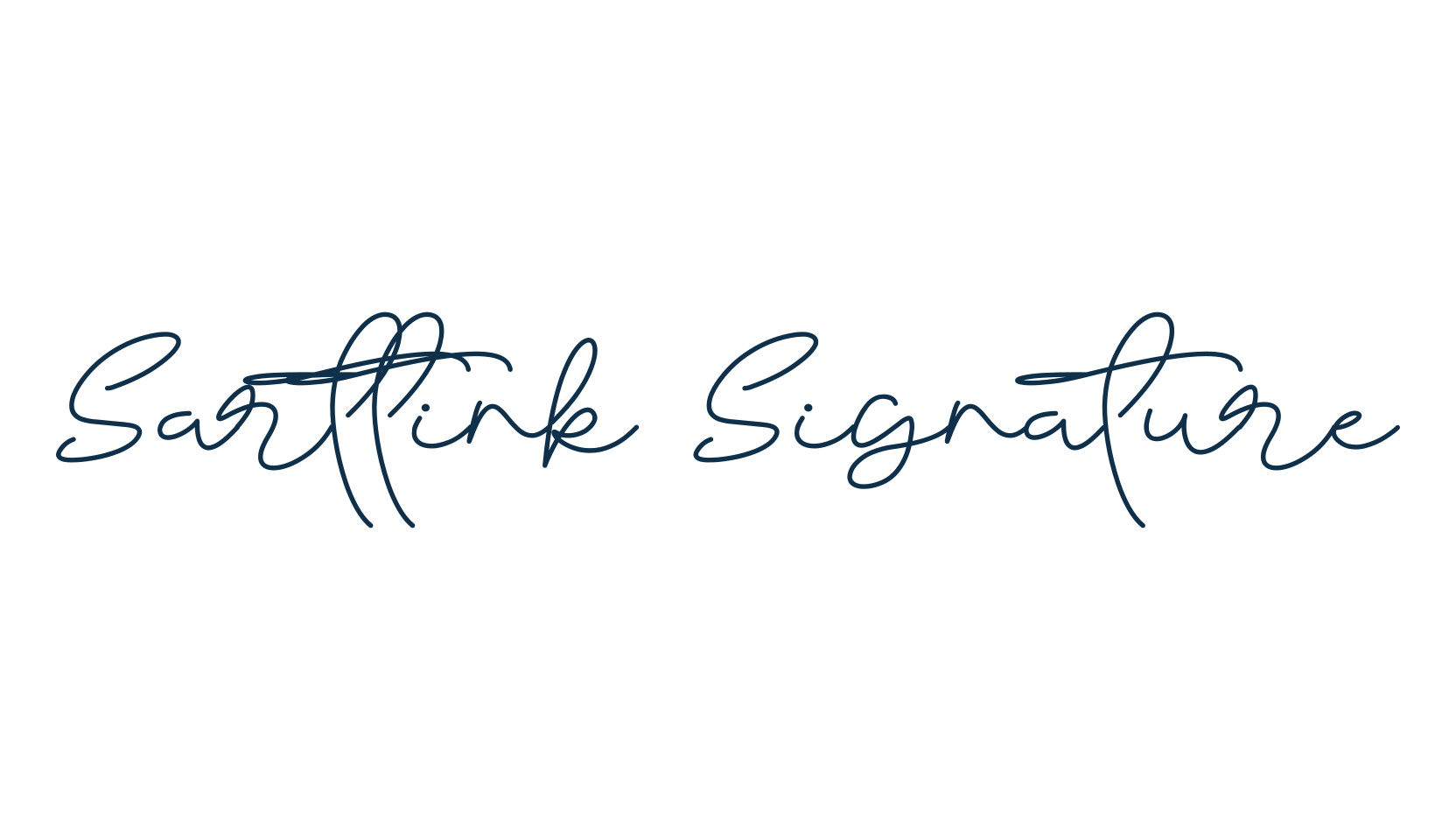 Sarttink Signature, script handwritten fancy decorative calligraphy font preview