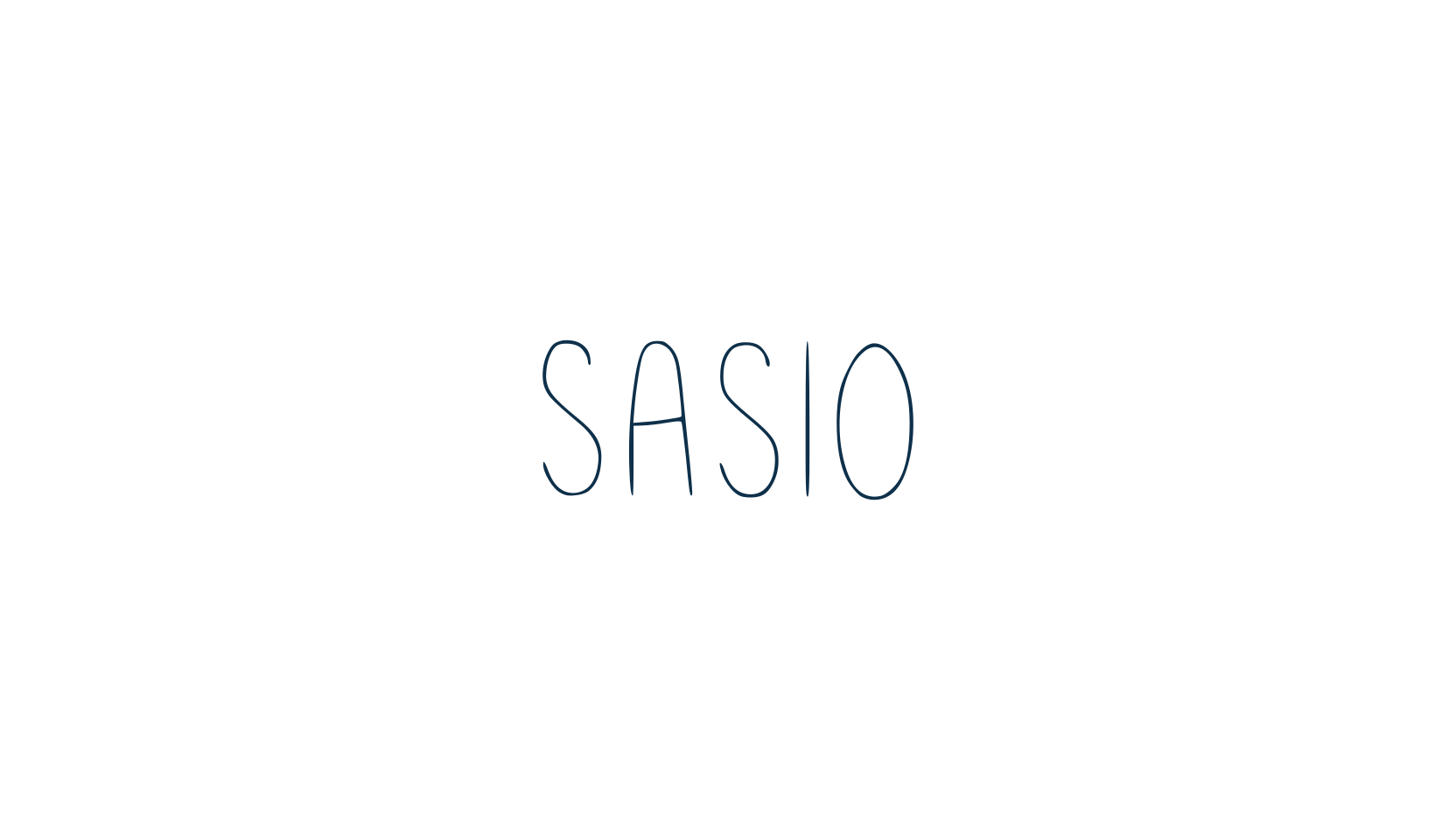 Sasio, handwriting font preview