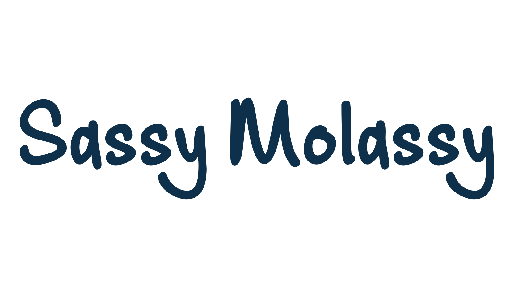 Sassy Molassy, handwriting font preview