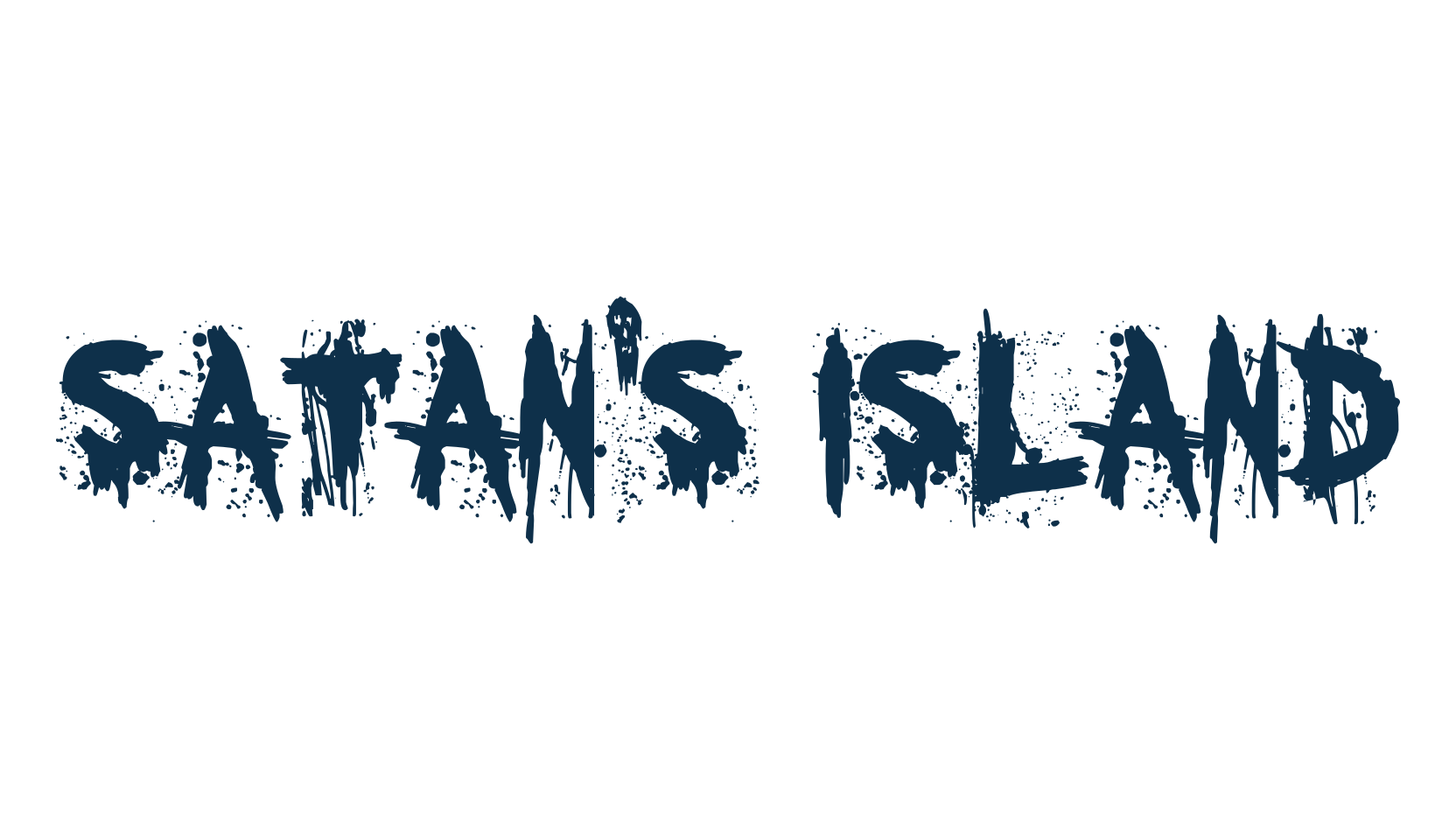 Satan's Island, halloween font preview