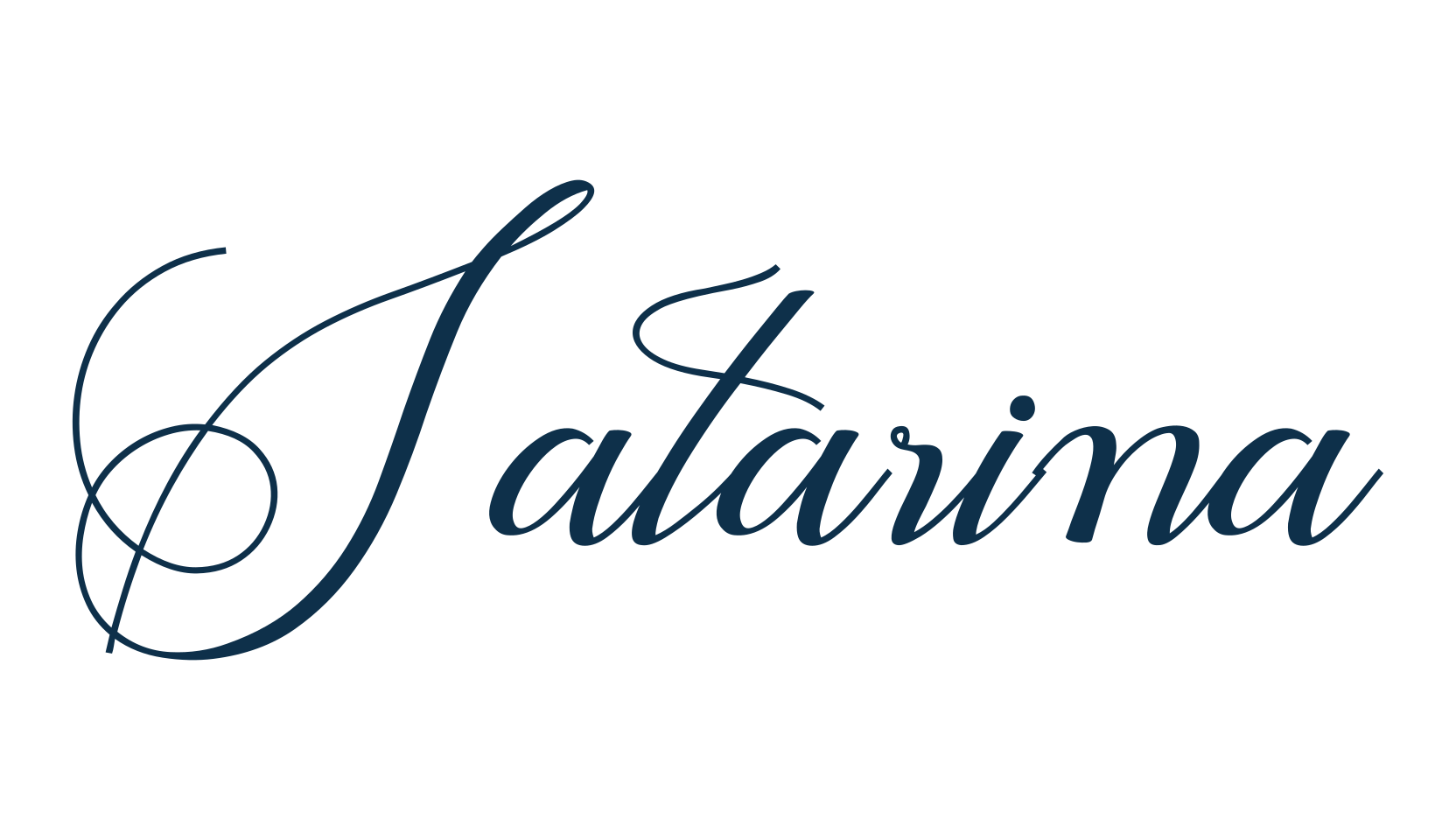 Satarina, calligraphy font preview