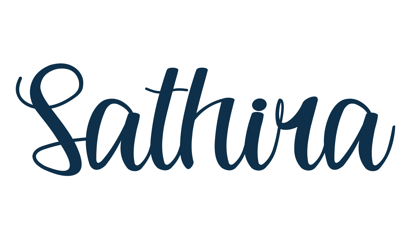 Sathira, calligraphy font preview