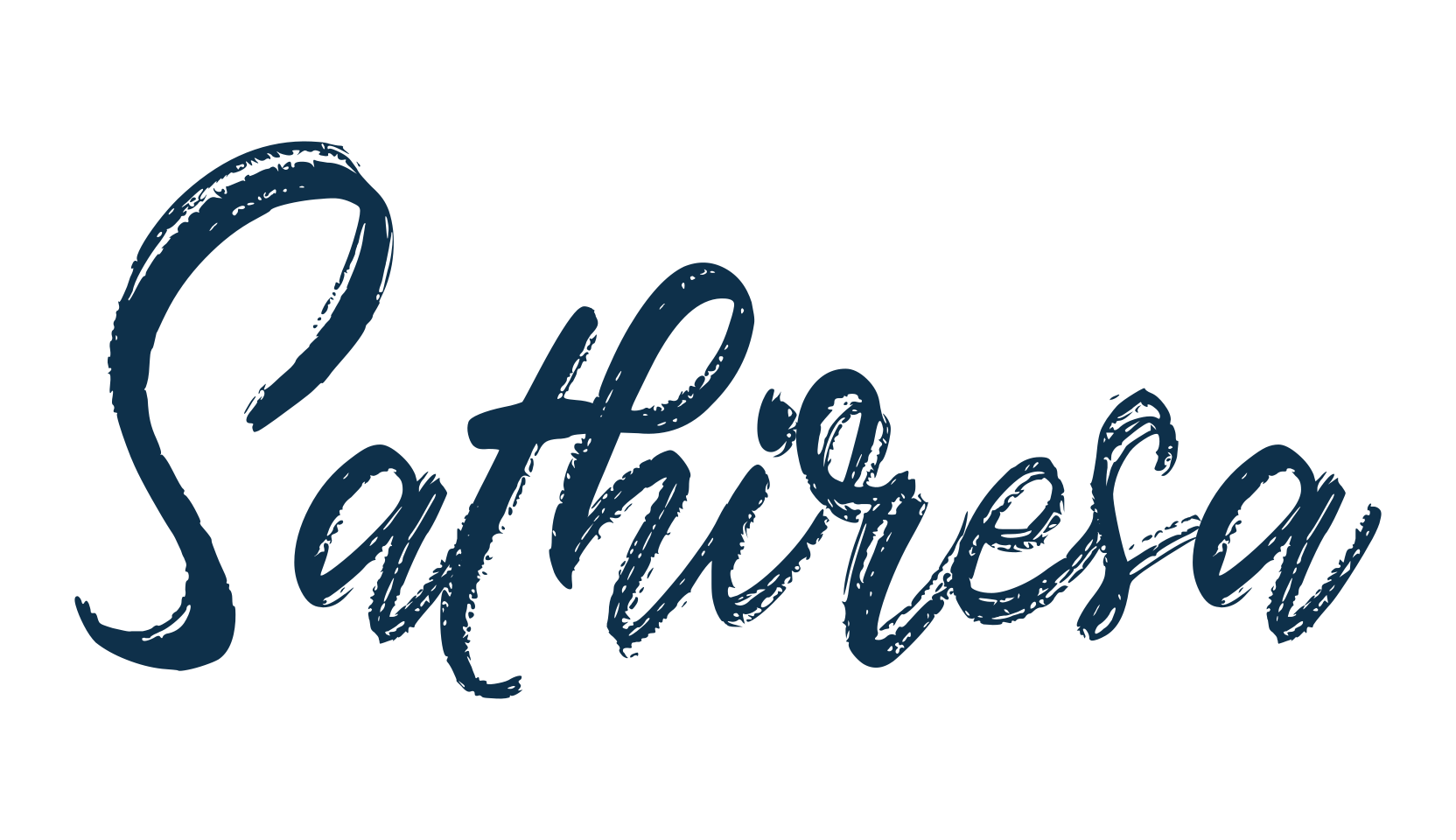 Sathiresa, script brush fancy decorative calligraphy font preview