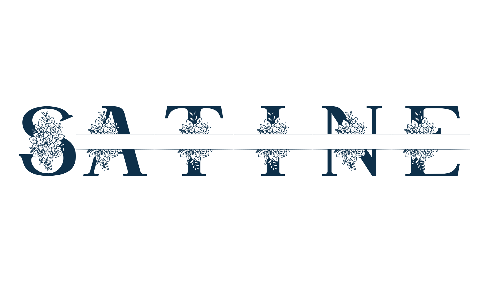 Satine, decorative font preview