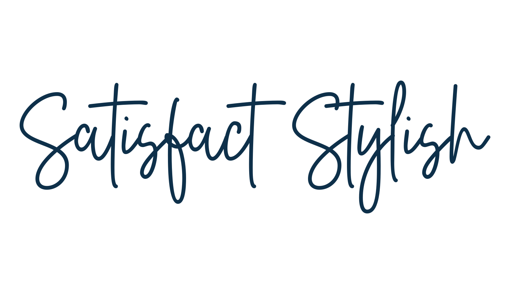 Satisfact Stylish, handwriting font preview