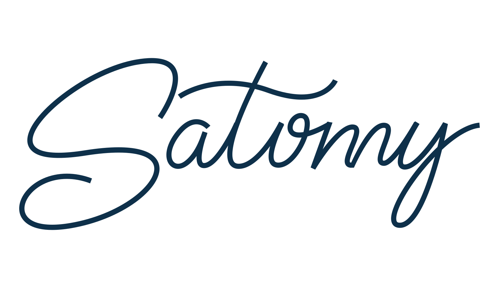 Satomy, handwriting font preview