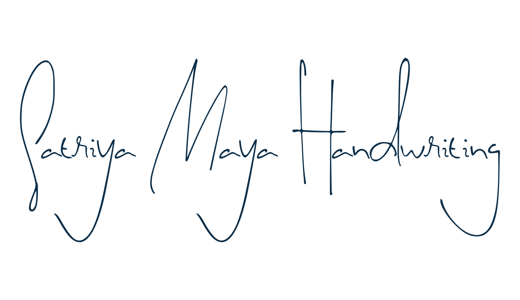 Satriya Maya Handwriting, handwriting font preview