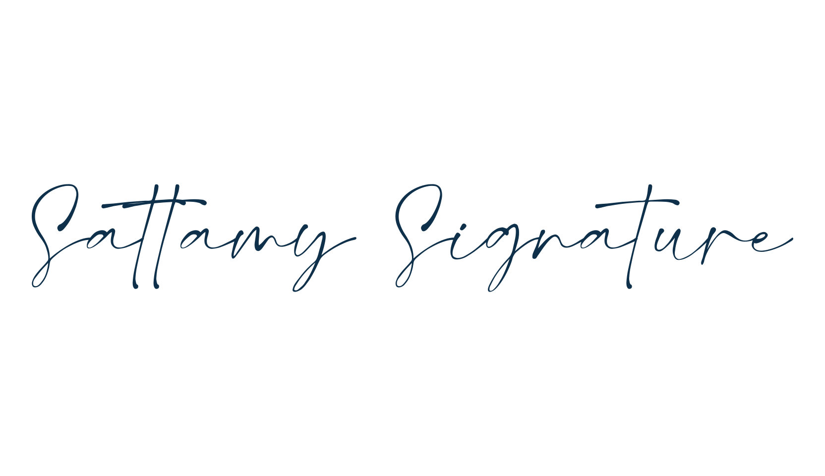 Sattamy Signature, script handwritten fancy decorative calligraphy font preview