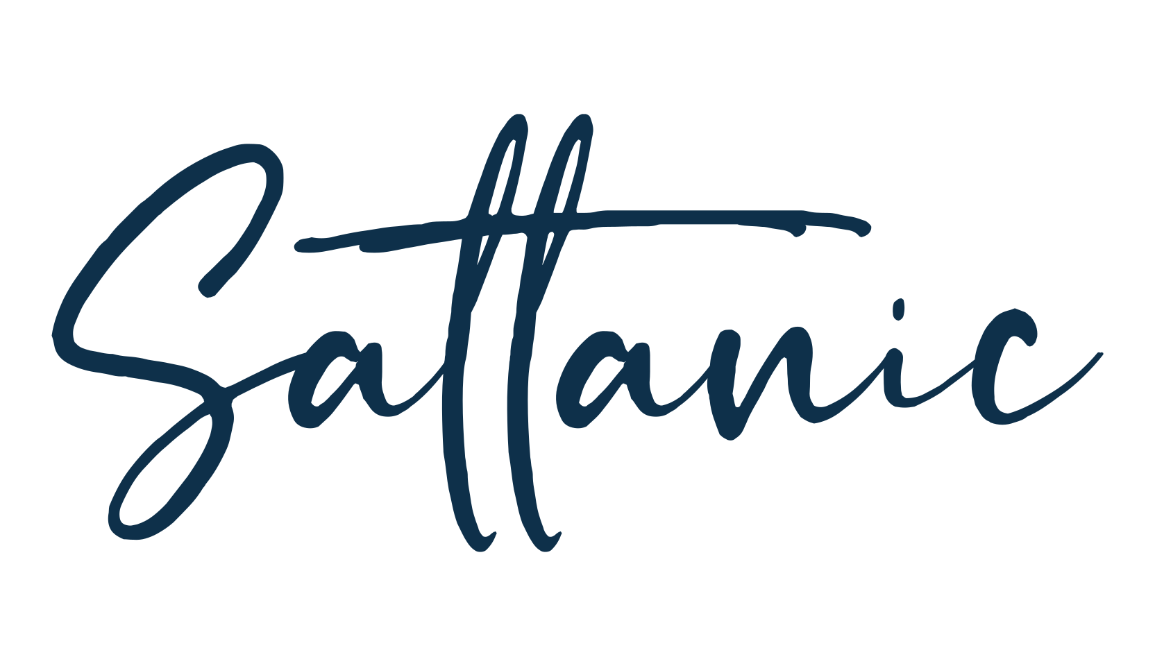 Sattanic, handwriting font preview