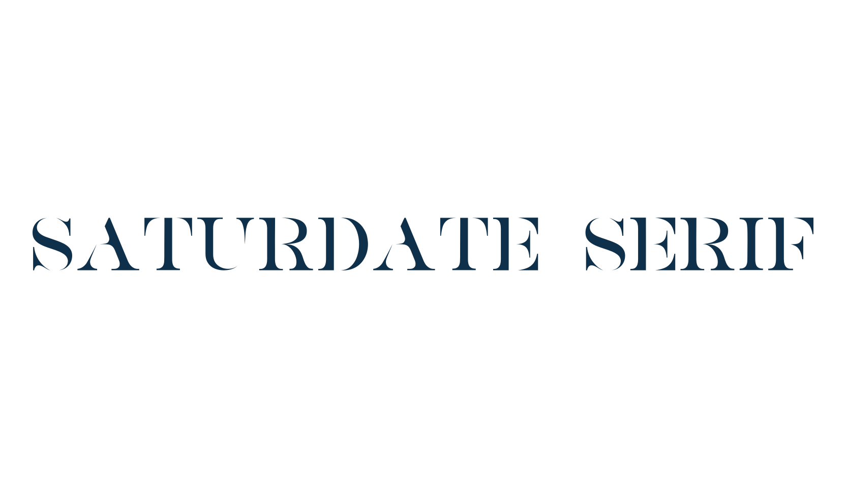 Saturdate Serif, various font preview