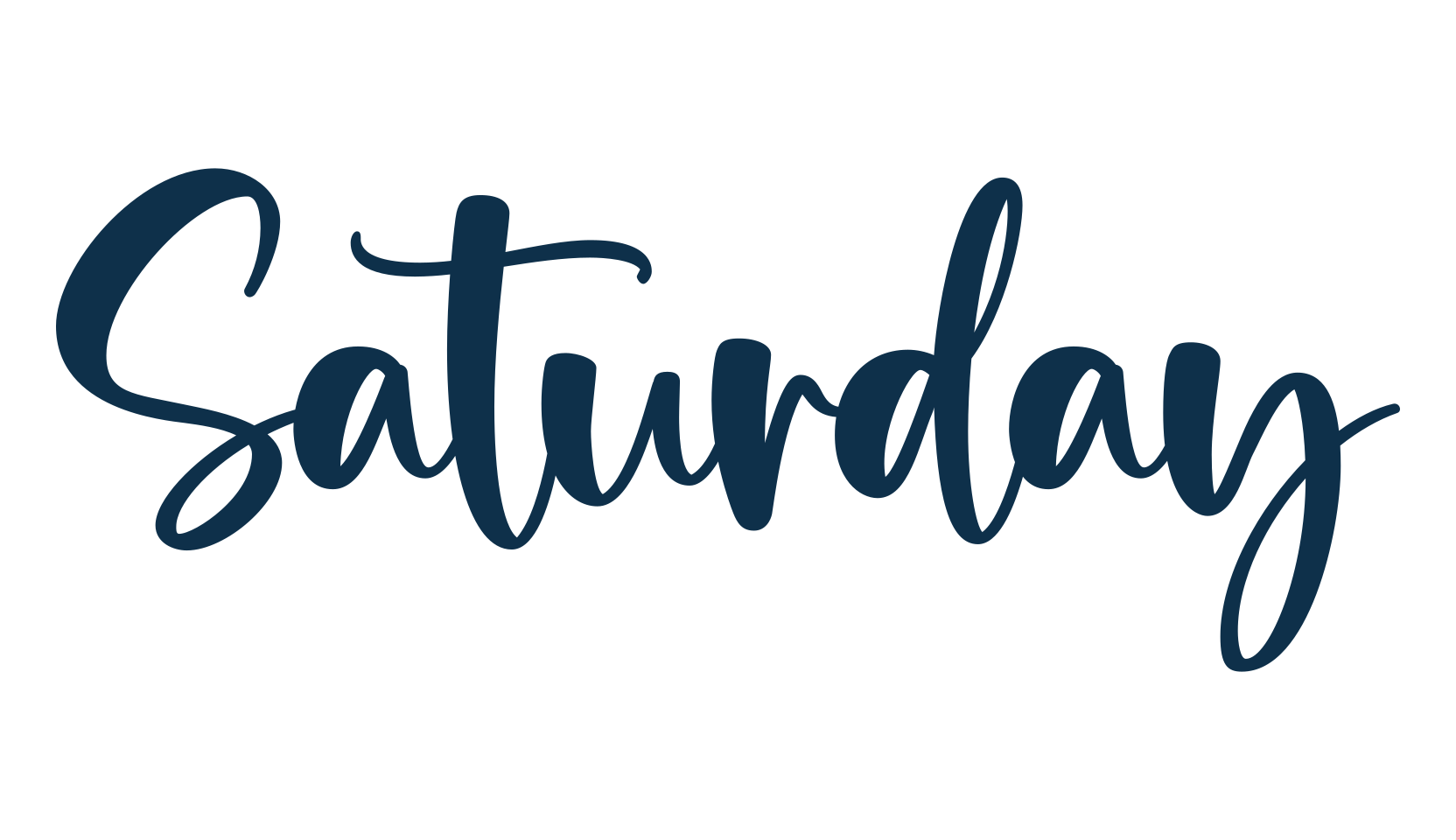 Saturday (saturday-10), handwriting font preview