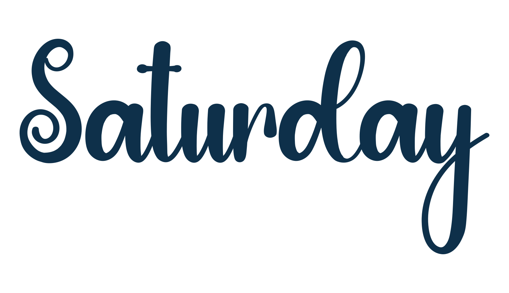 Saturday (saturday-12), fancy decorative font preview