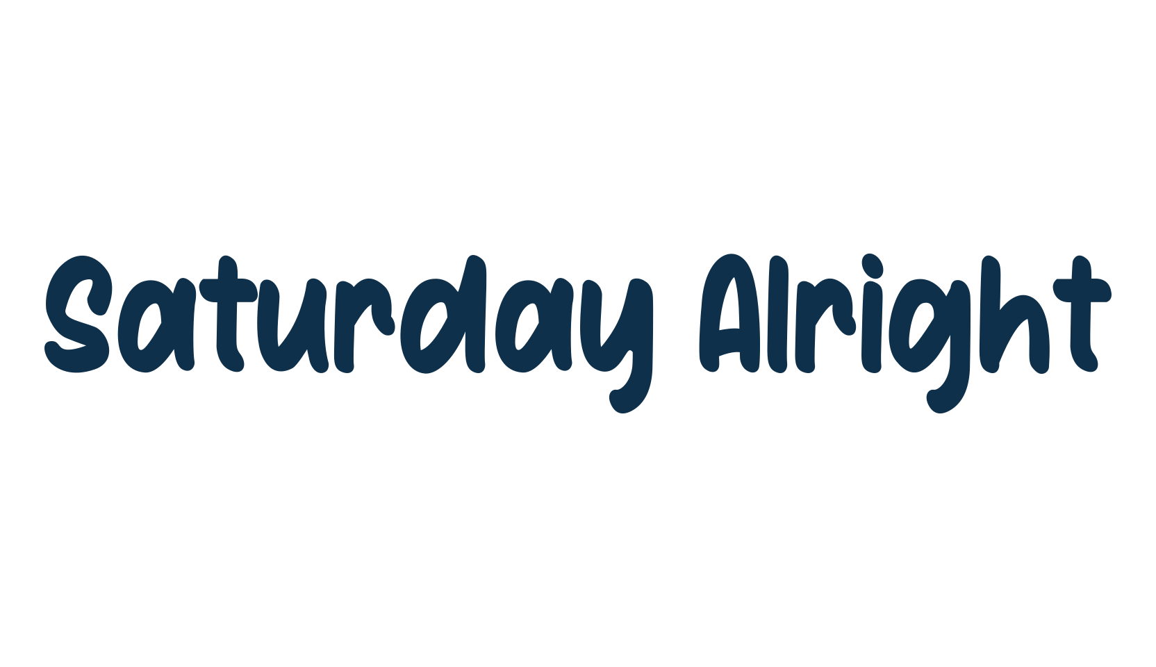 Saturday Alright, fancy decorative font preview