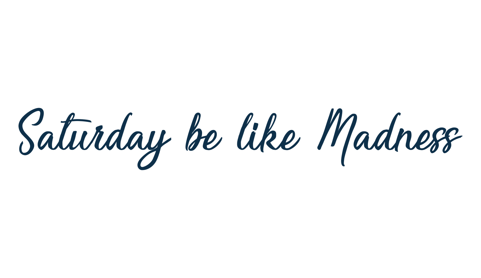 Saturday be like Madness, fancy various decorative script calligraphy font preview