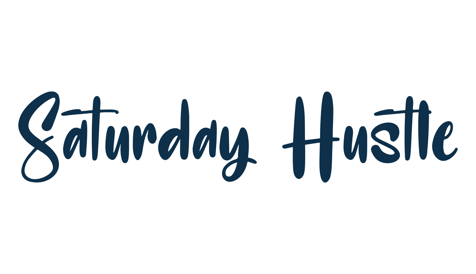 Saturday Hustle, display market font preview