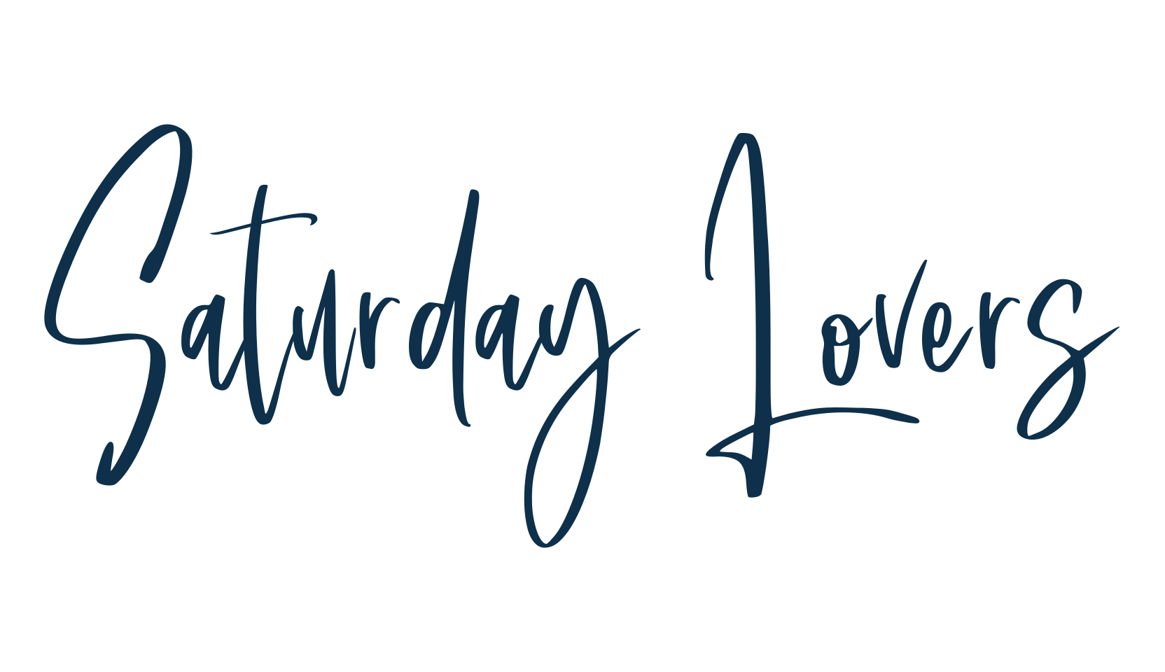 Saturday Lovers, script handwritten fancy decorative calligraphy font preview