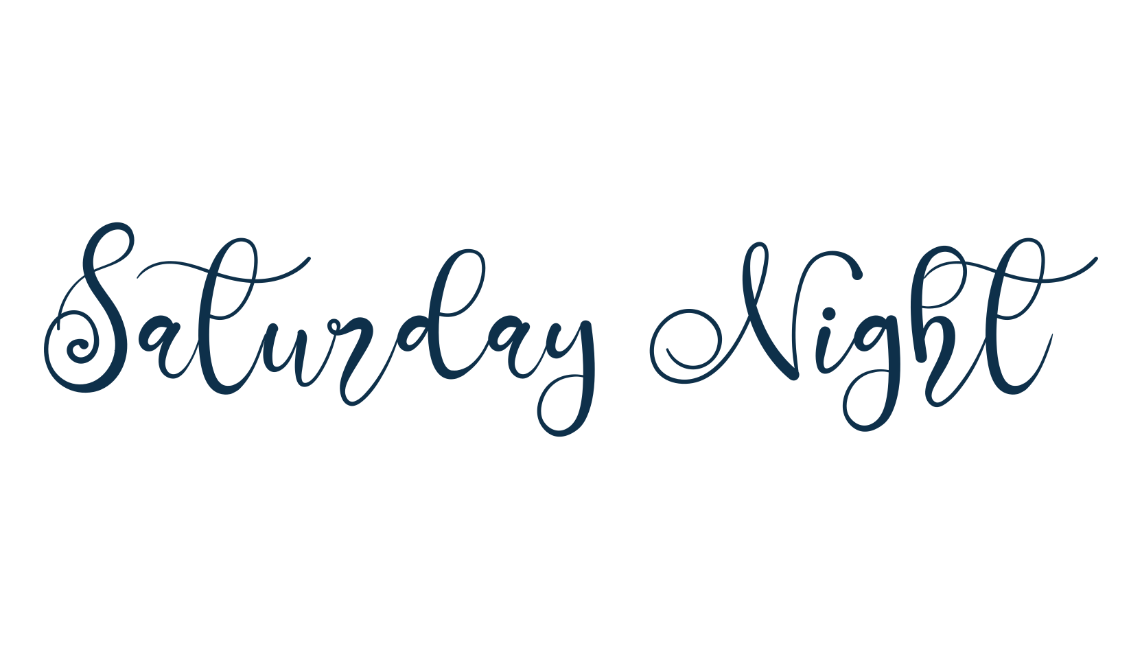Saturday Night (saturday-night-2), calligraphy font preview