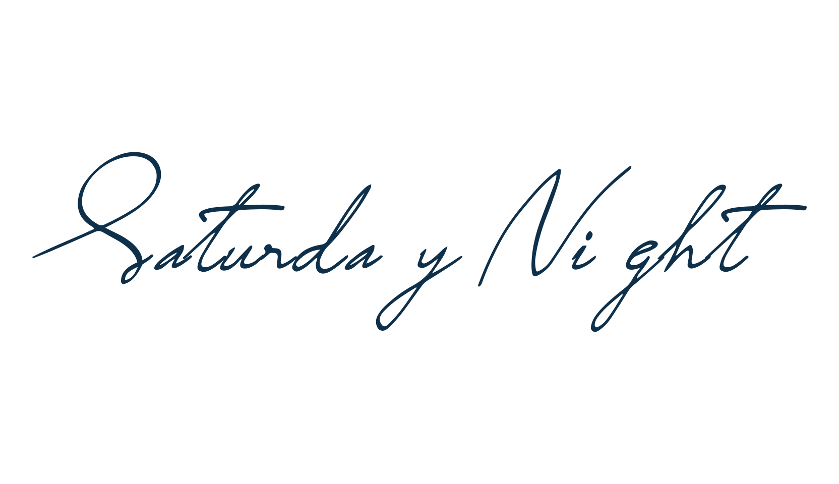 Saturday Night, script handwritten fancy decorative calligraphy font preview