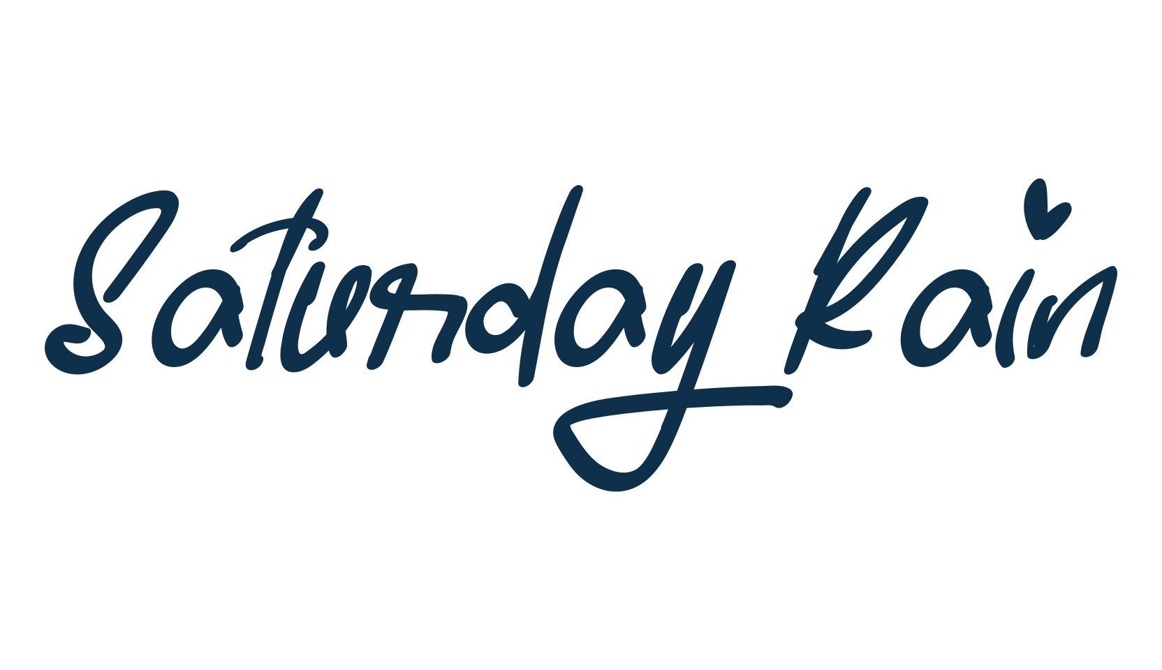 Saturday Rain, script handwritten fancy decorative calligraphy font preview