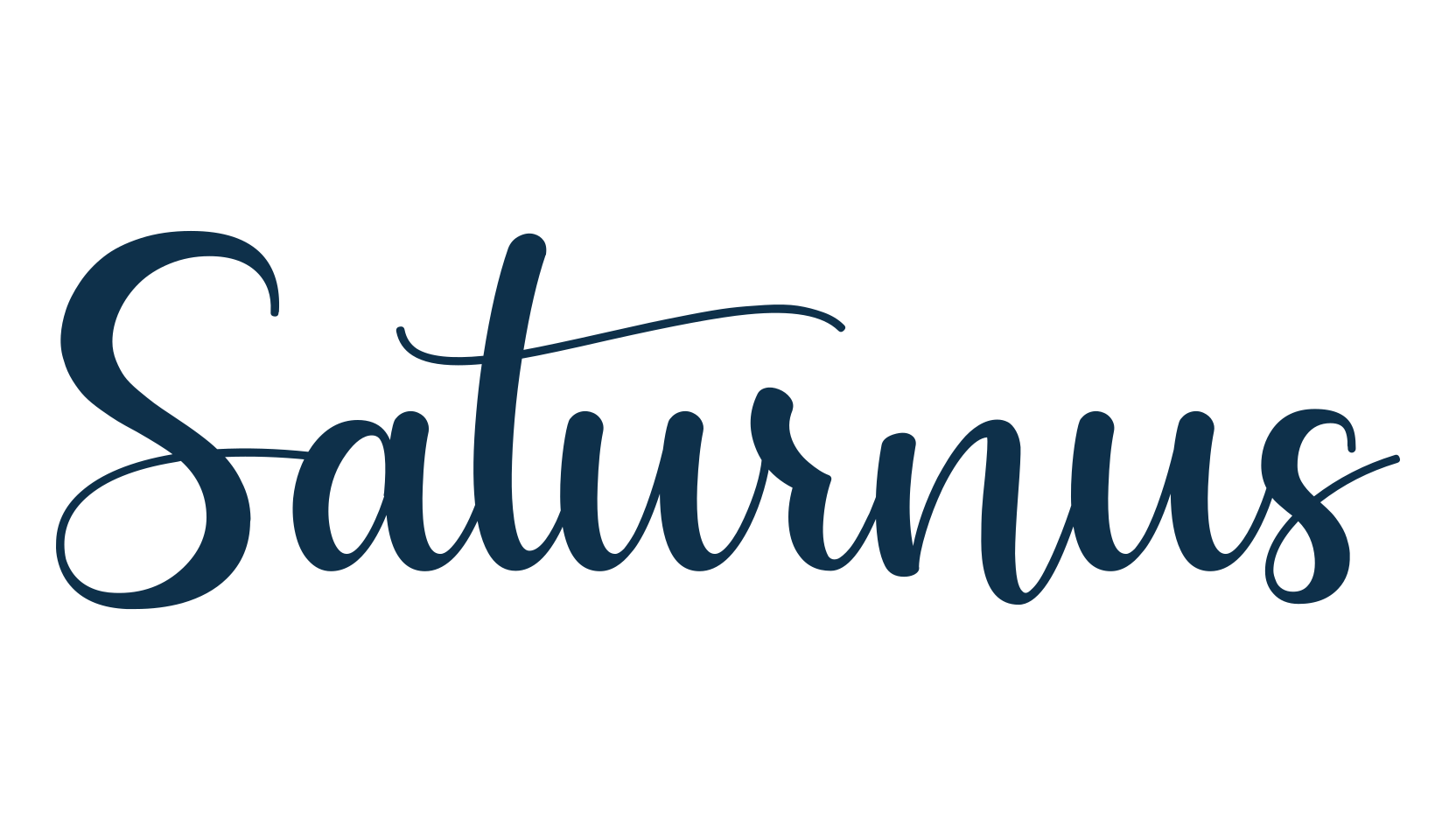 Saturnus, handwriting font preview
